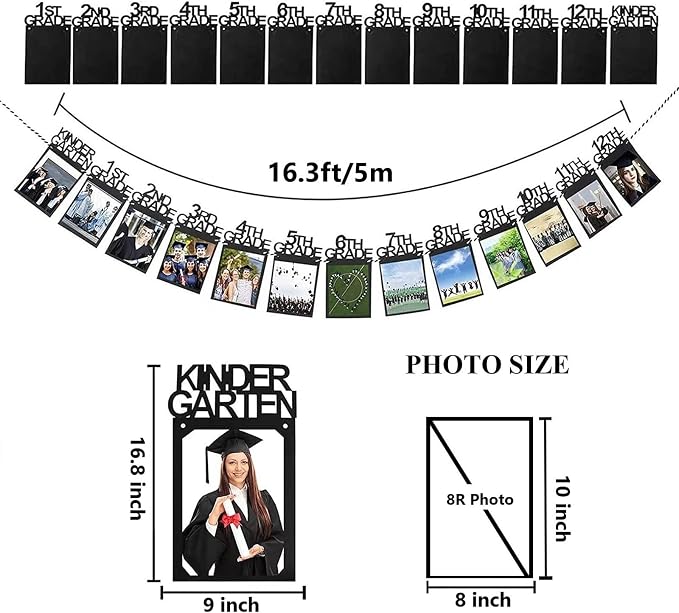 Graduation Photo Banner for Party Decoration, Including Kindergarten to 12th - Image 2