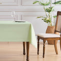 VidaFete Tablecloth 60*120inch Rectangle Table Cloth Polyester, Stain Wrinkle Resistant Polyester Dining Table Cover for Kitchen Dinning Party Wedding Rectangular Tabletop Buffet Decoration(Sagegreen)