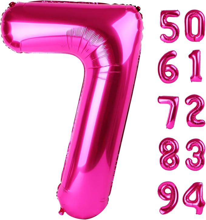 Hot Pink 7 Balloon by IWERP