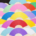 JOHOUSE 28 PCS Color Paper Fans Handheld, 8.3 Inch Foldable Hand Fan | Paper by JOHOUSE