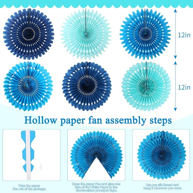 Paper Fans Party Decorations Paper Flowers Decorations - Image 3