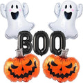 7PCS Ghost Balloons BOO Pumpkin Foil Balloons Halloween Mylar Balloons | by LYXIHAP