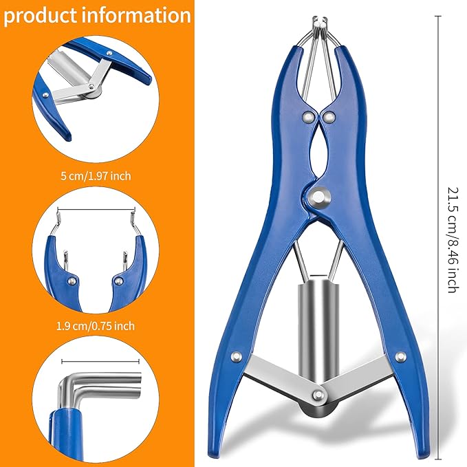 Minatee Balloon Expander Pliers Balloon Stuffing Tool Blue Stainless Steel - Image 3