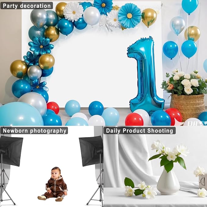 White Photography Backdrop for Photoshoot, 5x7 FT | Versatile Studio Photo - Image 5