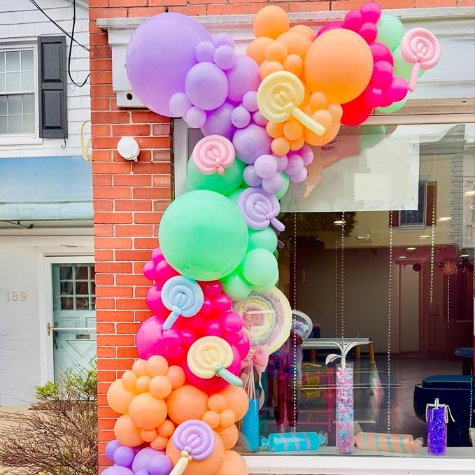 Colorful Rainbow Balloons Assorted Pink Blue Yellow Green Balloons 60PCS 12INCH - Image 3