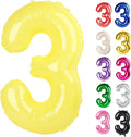 Yellow Number 3 Balloon 40 Inch by IWERP