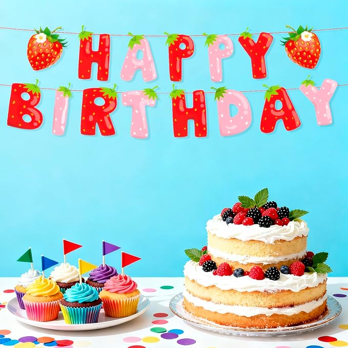 MEETINGU Happy Birthday Banner, Theme Party Decoration Supplies - Image 3