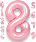 RainbowQ Pink 8 Balloon Number 40 Inch 0-40 Foil Large Balloons | Big Mylar 8 by RainbowQParty