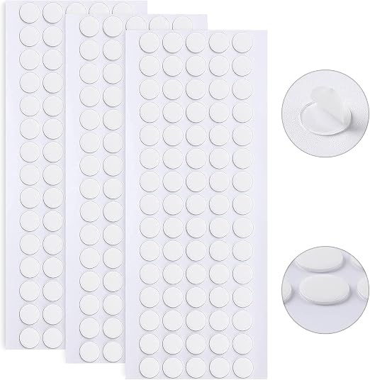 JANYUN 1000 Pcs Sticky Dots, 10 mm Round Putty Clear Double Sided Tape | Glue by JANYUN