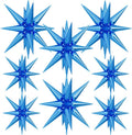 Blue Star Balloons, Large Spike Balloons | 22 Inch Star Balloons, One-Piece by Adeyoo