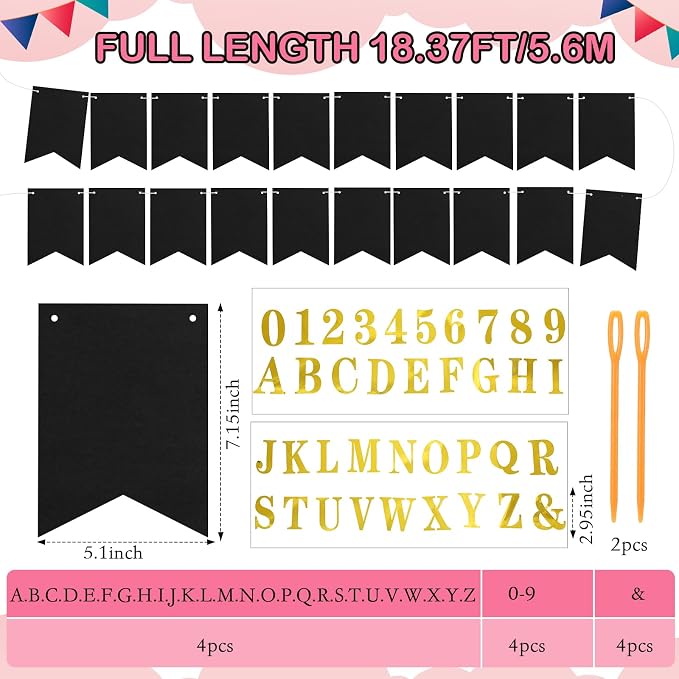Mooliwe 171 Pcs DIY Custom Banner Kit Make Your Own Customizable Sign - Image 2