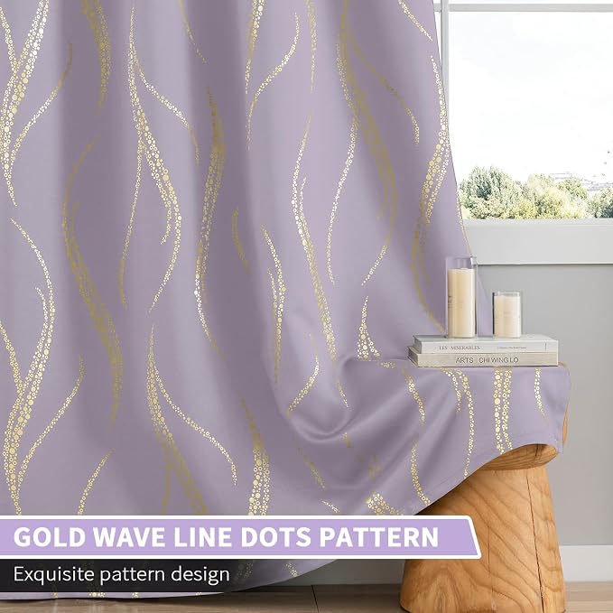 Yakamok Lilac Light Blocking Curtains - Image 6