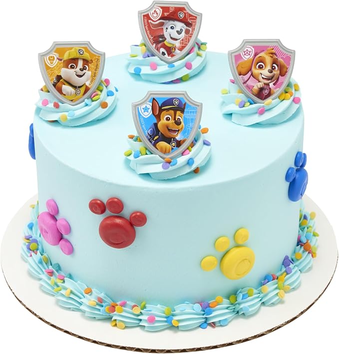 DecoPac Paw Patrol Reporting For Duty Rings, Cupcake Decorations Featuring Chase - Image 7