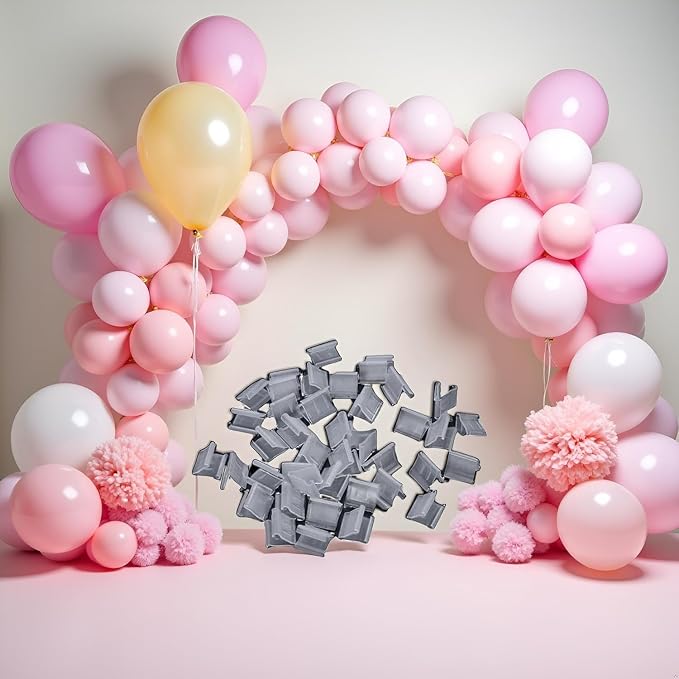 100 Pcs Transparent Balloon V-Shaped Clip Plastic V-Shaped Balloon Clip Wedding - Image 6