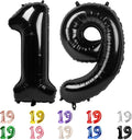 19 Balloon Numbers 40Inch for 19th Year Old Birthday Decorations, Inflation by Mluchee