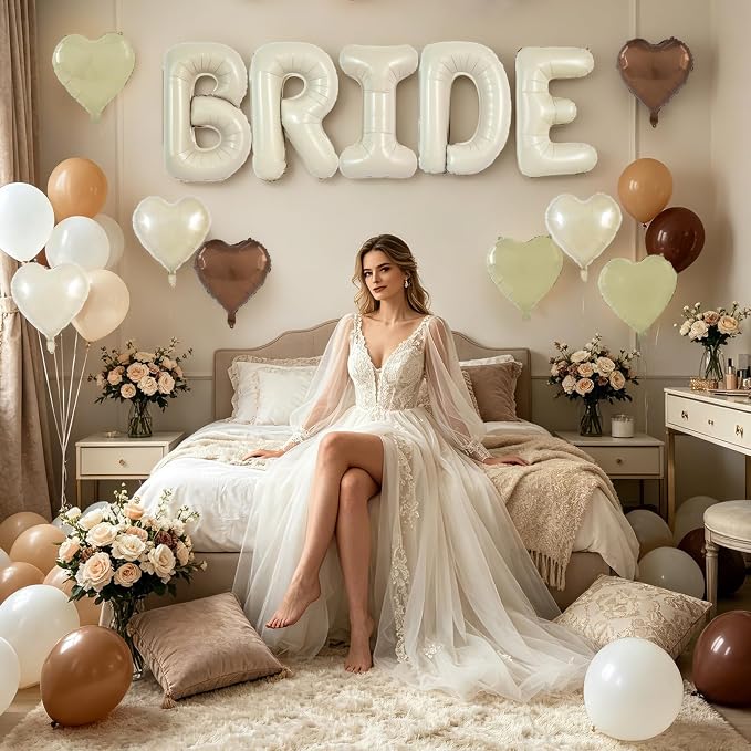 TONIFUL 40 Inch Giant Bride Balloon Bachelorette Party Decorations - Image 6