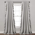 Lush Decor Reyna Ruffle Window Curtain Panel Set, Light Gray by LushDecor