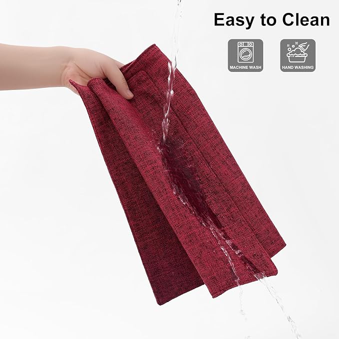 Homaxy Cloths Placemats for Dining Table Set of 4, Cotton Linen Blend Table Mats - Image 7