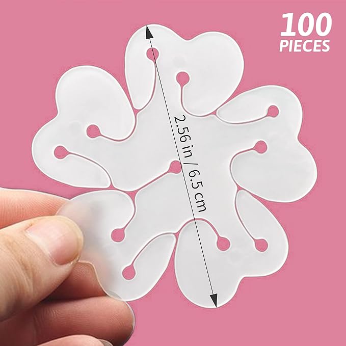 100 Pieces Flower Balloon Clips Balloons Holder Balloon Arch Clips - Image 2