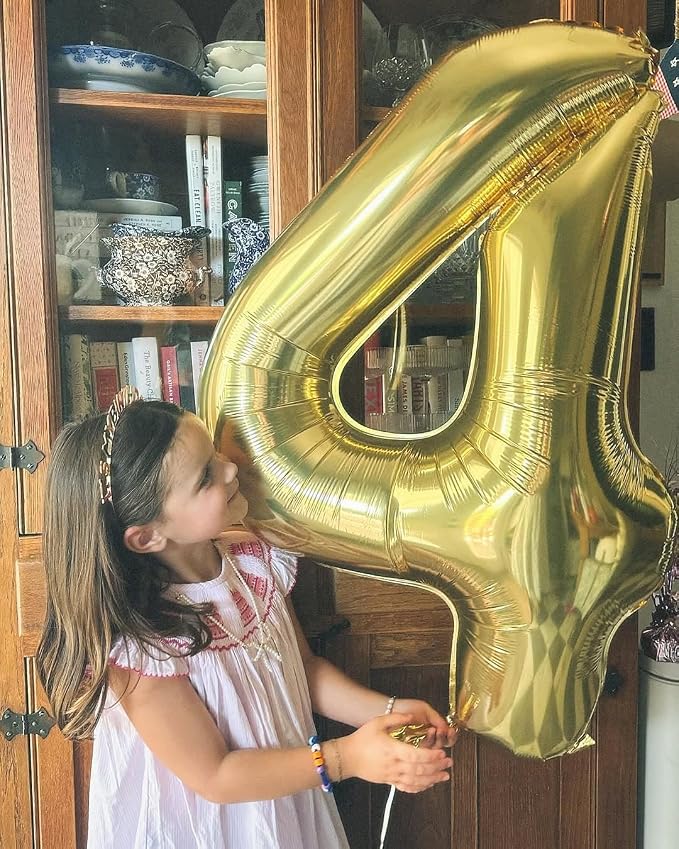 40 Inch Light Gold Number 0 Balloon, Champagne Birthday Party Decorations | 40 - Image 7