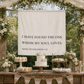Chumia Christian Wedding Banner I Have Found The One Whom My Soul Loves Song of by Chumia