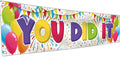 You Did It Banner- Congratulations Banner 6 x 1.3ft by Bravita