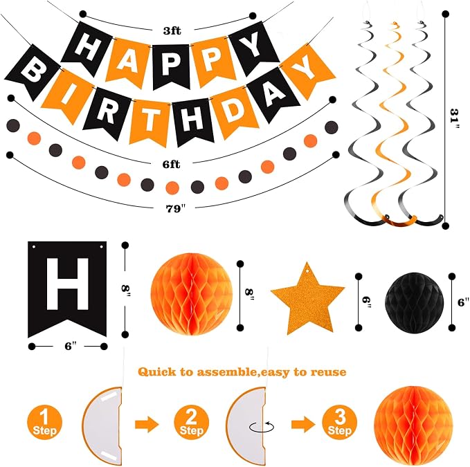 meowtastic Birthday Decorations Happy Birthday Banner - Image 3