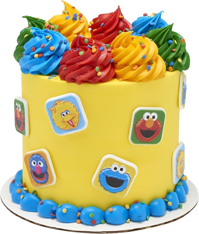 Sesame Street Rings, 24 Cupcake Toppers Featuring Elmo, Big Bird, Cookie Monster - Image 7