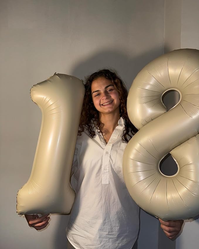 Cream Number 4 Balloon 40 Inch - Image 7