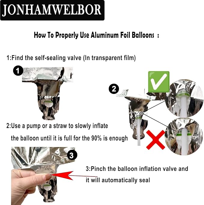Jonhamwelbor 16 Number Balloons Silver Giant Jumbo Big Large Number 16 Foil - Image 6