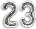 AULE 40 Inch Silver 23 Balloon Number Foil 0-9 Birthday Big Numbers | Birthday by AULE