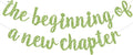 BEISHIDA Grass Green Pre-Strung The Beginning of A New Chapter Banner | Glitter by Beishida