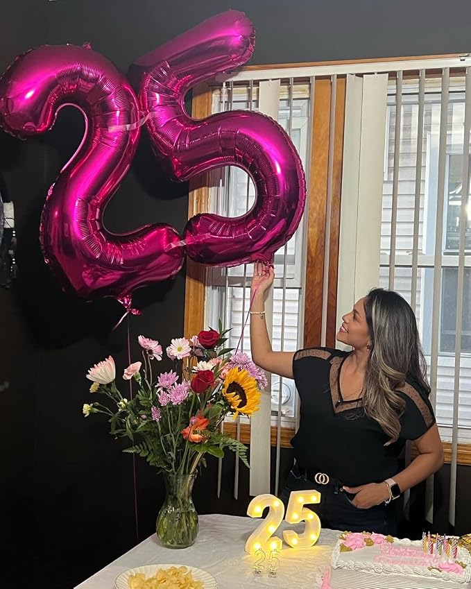 Hot Pink 25 Balloon - Image 9