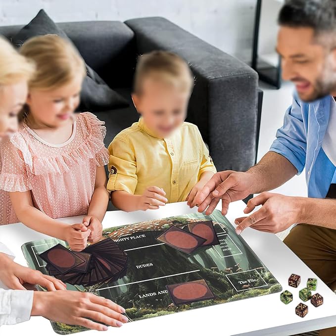 for TCG Playmat with Zones, Non-Slip Rubber Bottom Trading Card Game Mat with - Image 6
