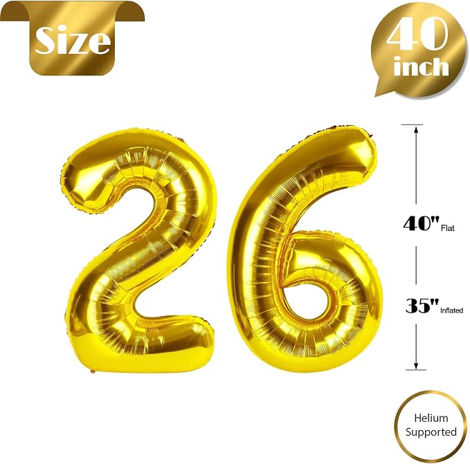 Gold 26 Balloon - Image 5