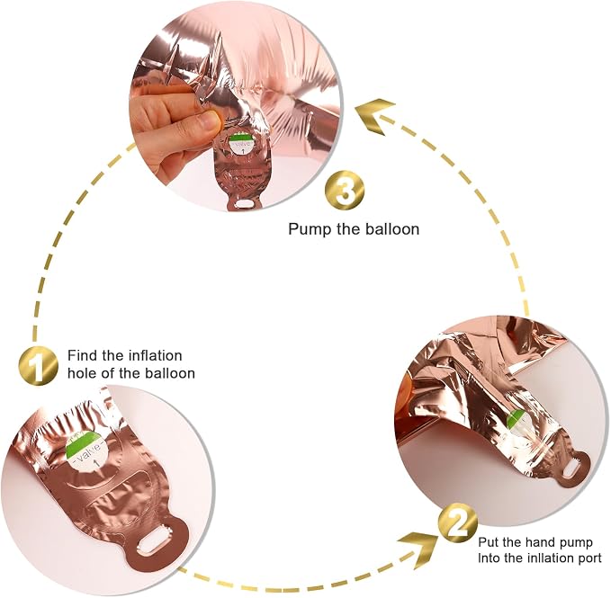 Balloons Number 40 Inch Rose Gold 12 Balloon - Image 6
