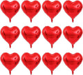 Red Heart Balloons, 18Inch Red Love Helium Polyester Film Balloon by Adorely