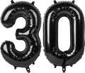 Numbers 27 Balloon 40Inch Black Balloons by Argthjy