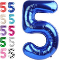 Navy Blue Number 5 Balloon 40 inch, 5th Birthday Party Balloons Decorations | by Upgesy