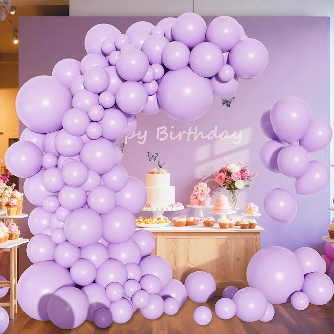 Amandir 153pcs Lavender Balloons Arch Garland Kit Different Sizes | 18 12 10 5 - Image 6