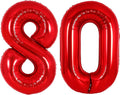 Number Balloons Red Party Balloon by United-UnicornsParty