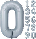 40 In Matte Gray Number 0 Balloons Helium Foil Mylar Balloon Digit 0 | by Exquisitehighqualitypartydecorationstomeetyoureveryneed%EF%BC%81
