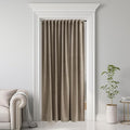 Wide Doorway Curtain 80 inches Long Camel Beige Room Darkening Privacy Protect by StangH