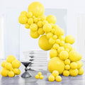 PartyWoo Yellow Balloons 123pcs Matte Yellow Color 18 12 10 5 Inch | 18 12 10 5 by PartyWoo