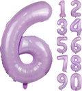 40" Macaron Purple Number 6 Balloons Helium Foil Mylar Balloon Digit 6 | by Exquisitehighqualitypartydecorationstomeetyoureveryneed%EF%BC%81