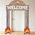 Wiooffen 7 PCS Camping Themed Party Decorations by Wiooffen