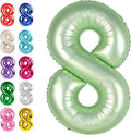 Oliver Green Number 8 Balloon 40 inch, Birthday Party Balloons Decorations | by Upgesy