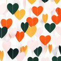 Pink Green Orange Party-Decorations Heart-Garland - 52ft Little Cutie Baby by Panduola