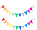 LOVENJOY 2 Assembled Rainbow Banners Felt Bunting Multicolor by LOVENJOY