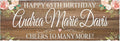 Let's Make Memories Personalized Celebration Banner by LetsMakeMemories